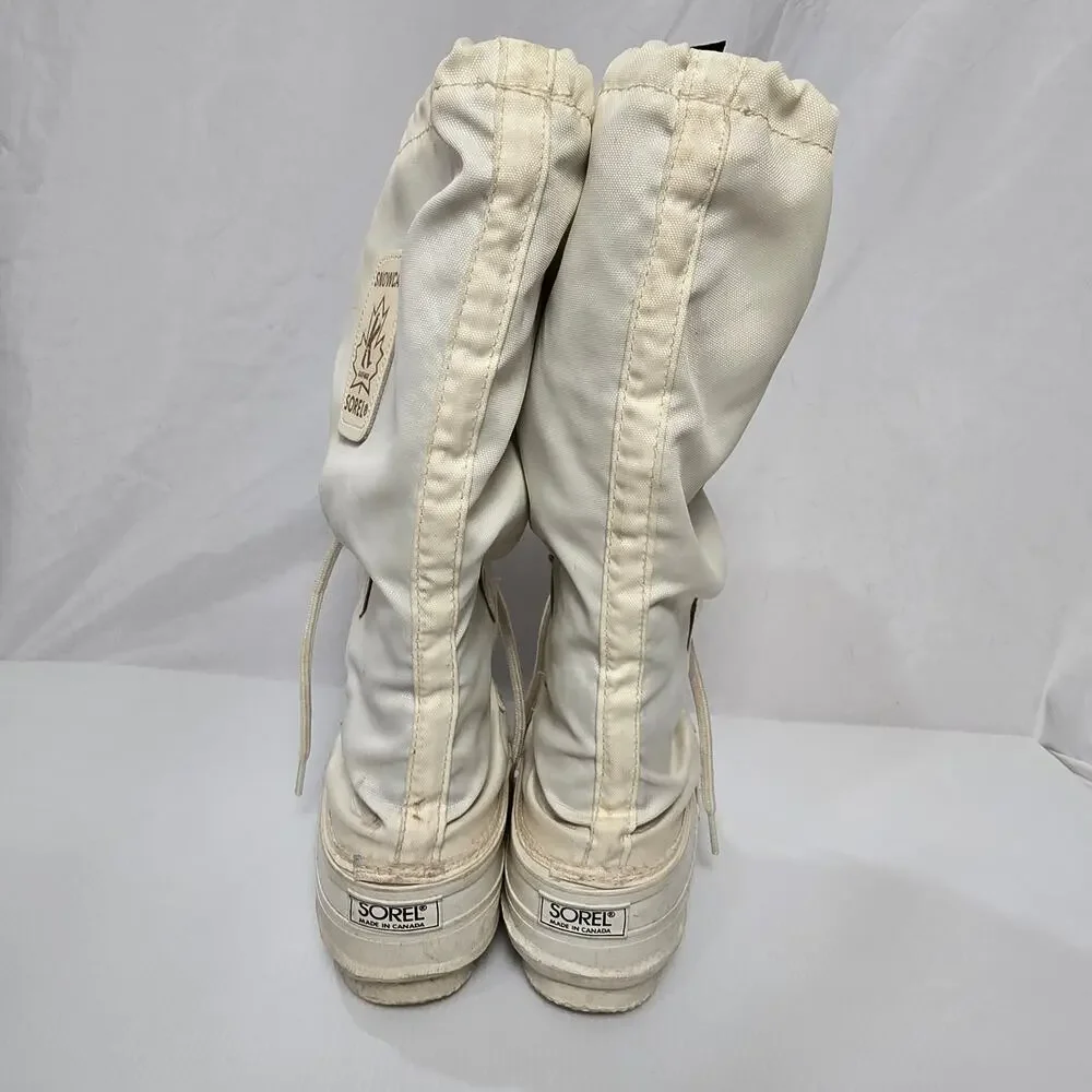 Vintage Sorel Kaufman Snowcat Canada Boots Women 6 Insulated Winter Gorpcore Ski